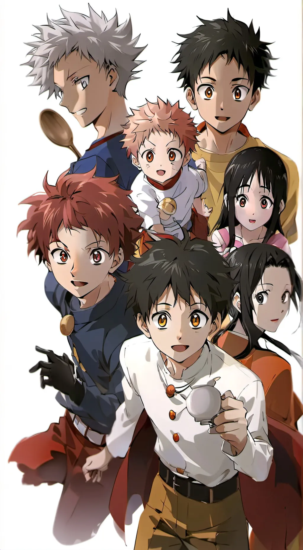 ai character: HxH and Kny  background