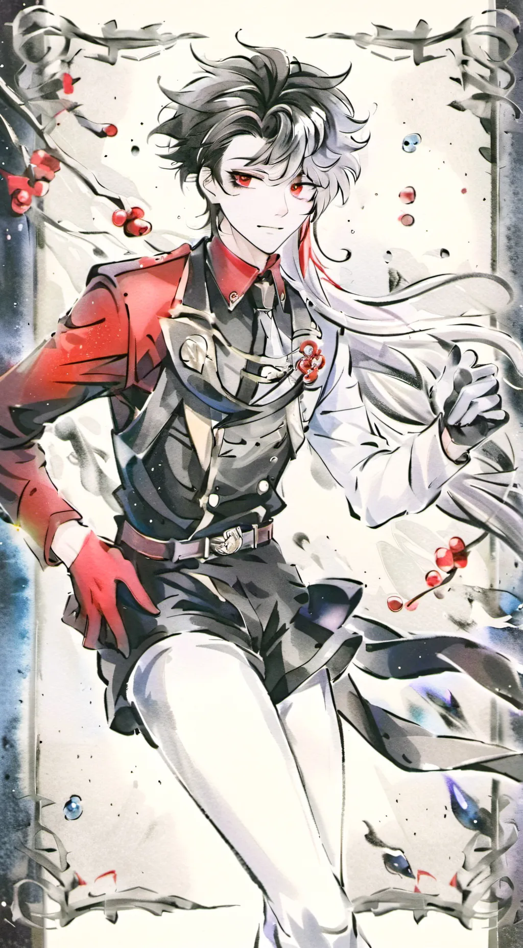 ai character: Mitsuaki  background