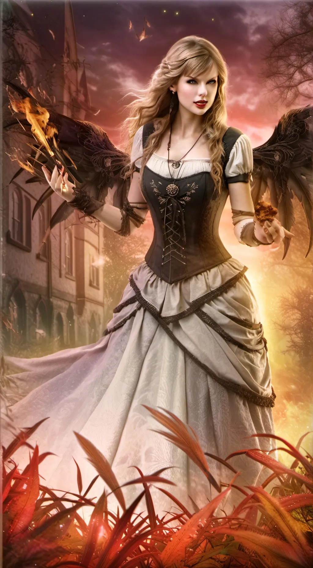 ai character: Taylor swift  background