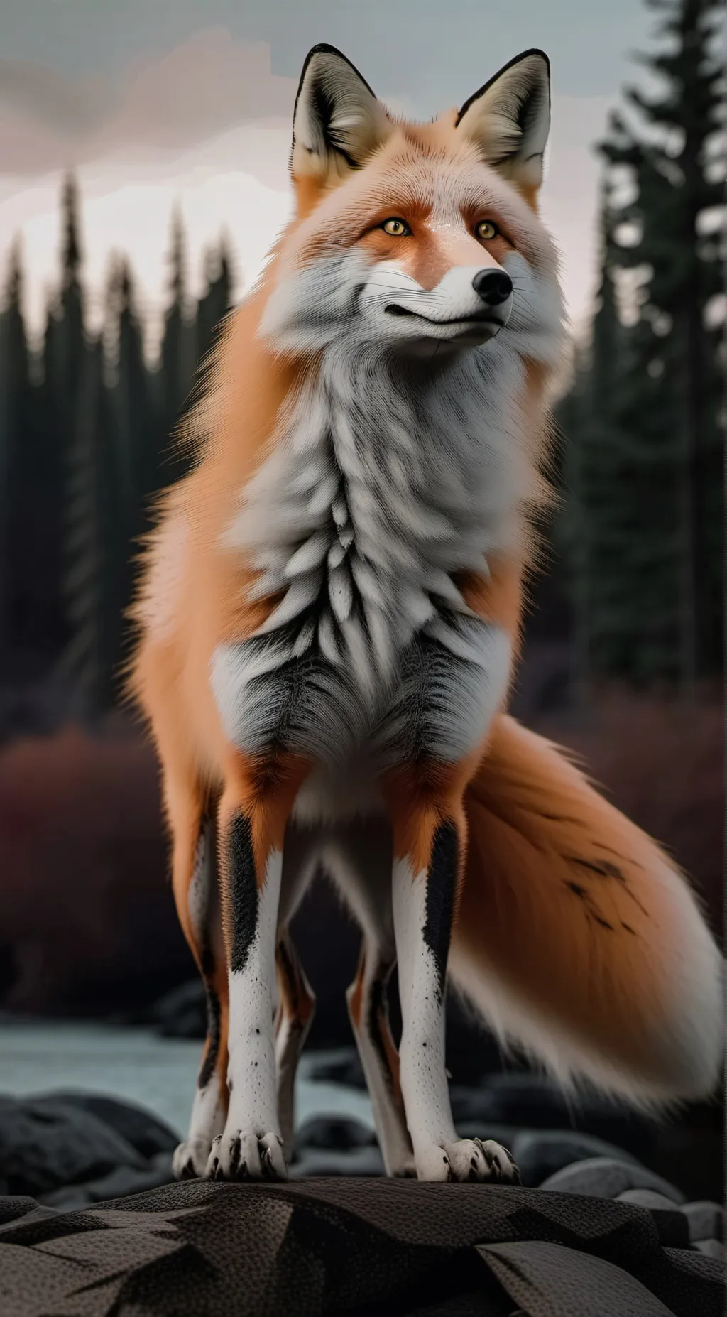 ai character: Crimson paw  background