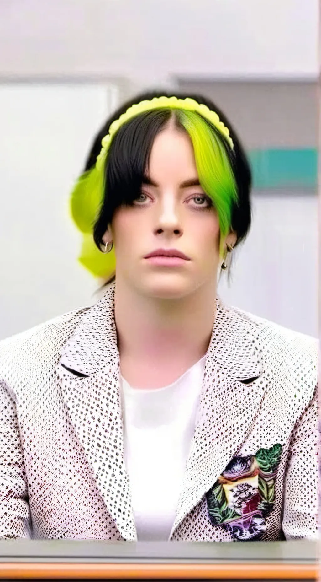 ai character: Billie Eilish background