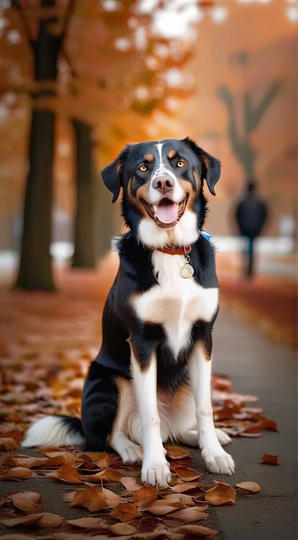 ai character: Snow  background