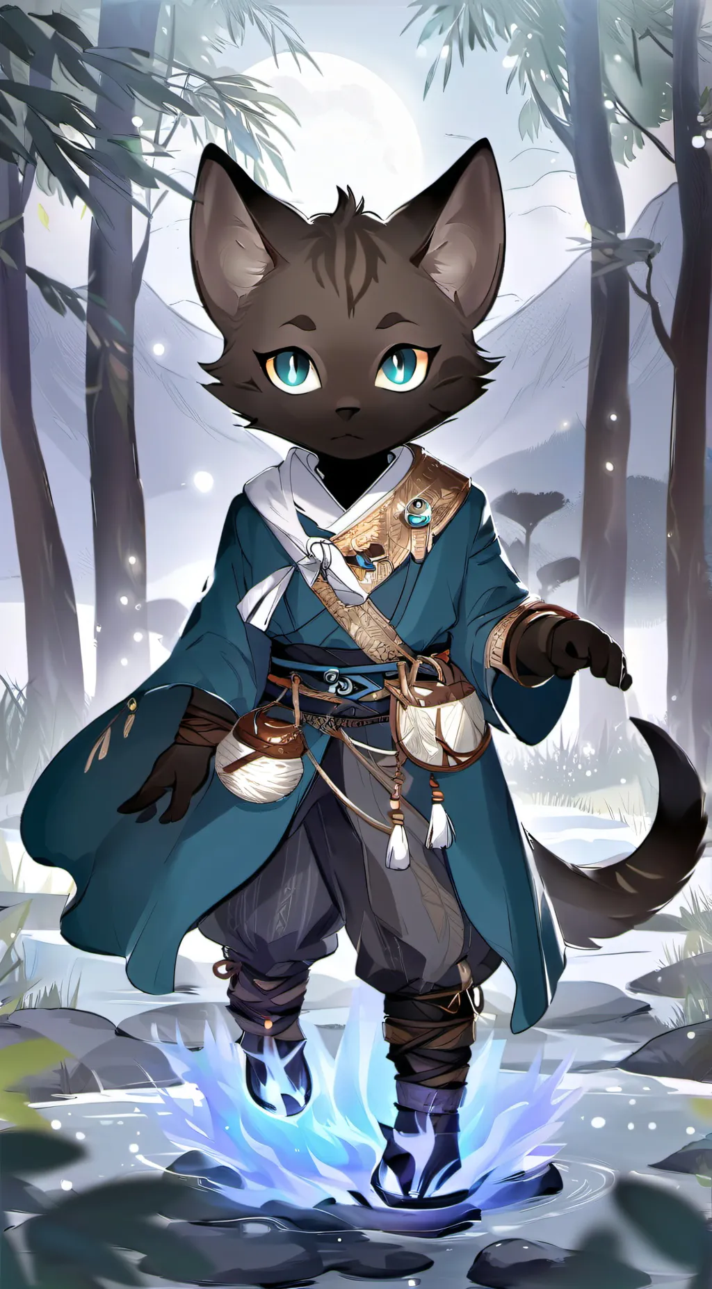 ai character: Lunar UwU  background