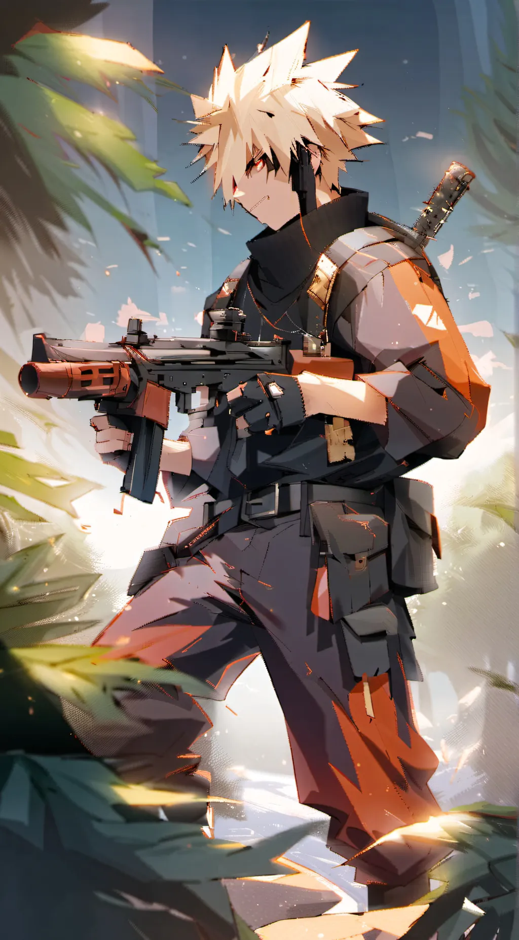 ai character: ° Bakugou ° background