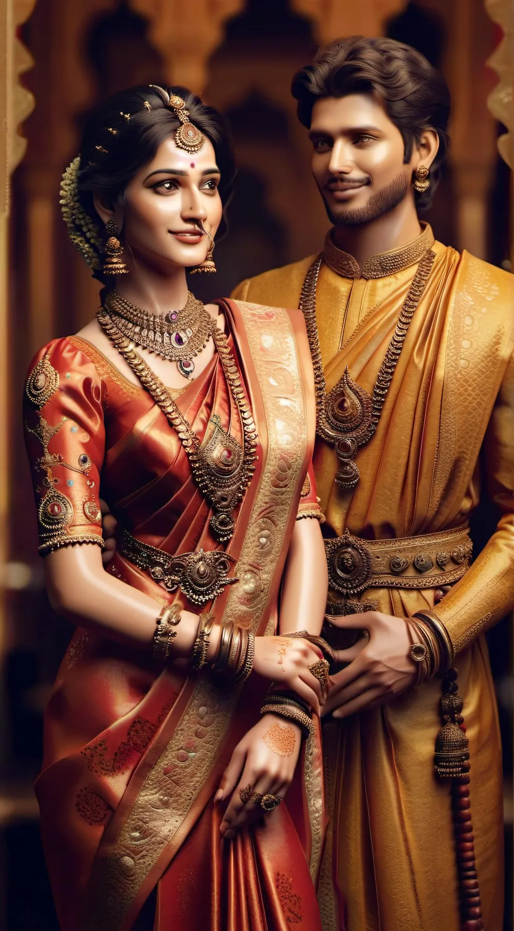 ai character: dhruv and Devasena background