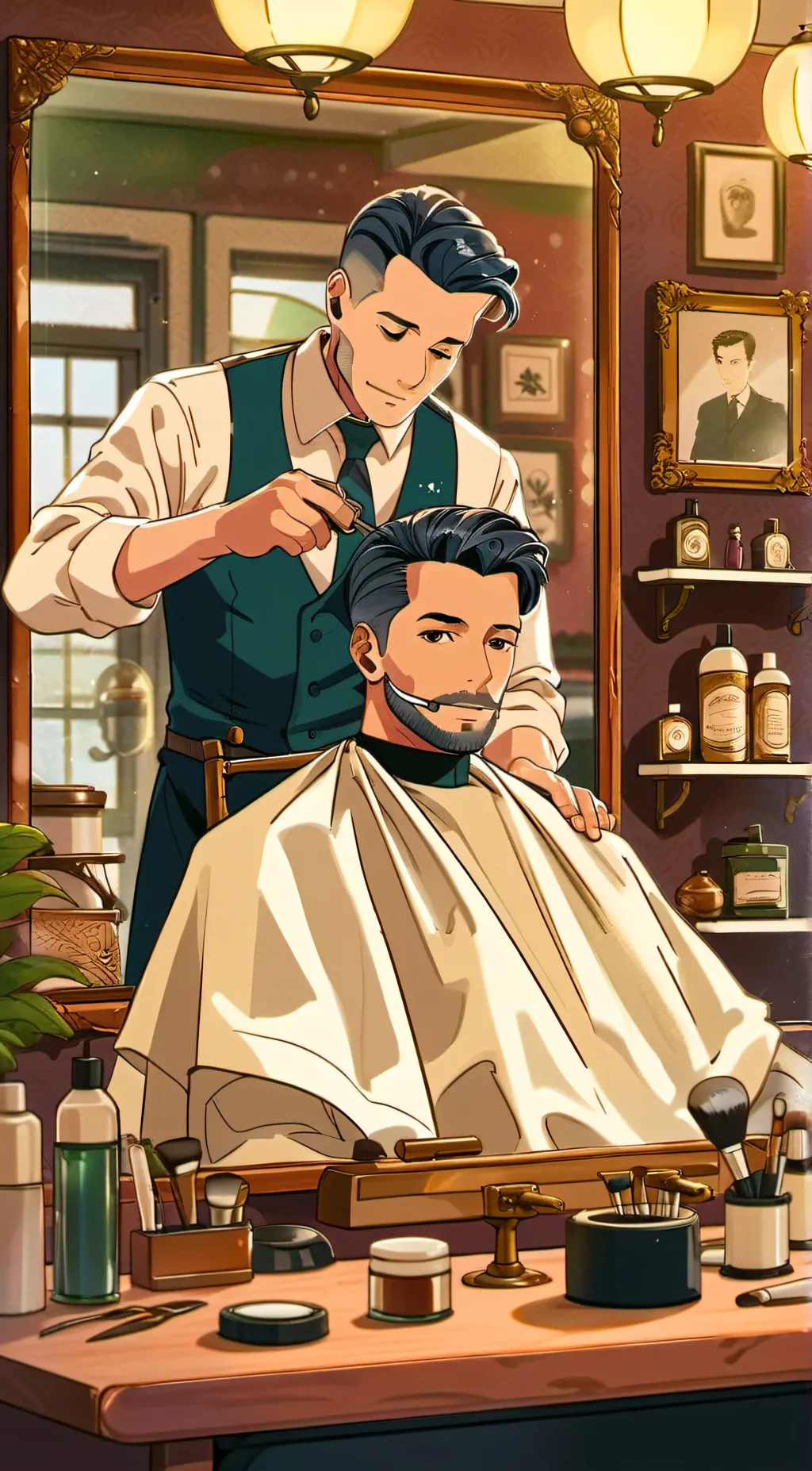 ai character: V05 Hair Gel💀 background