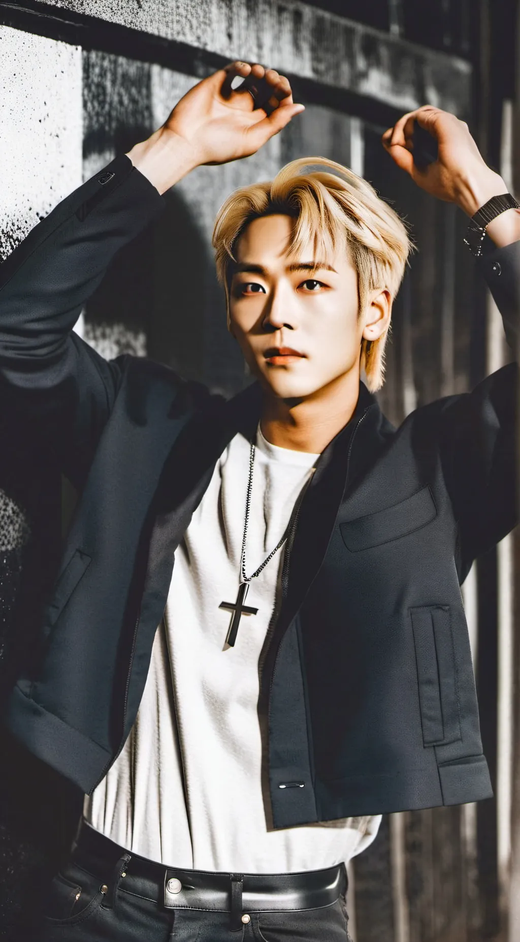 ai character: Jimin BTS background