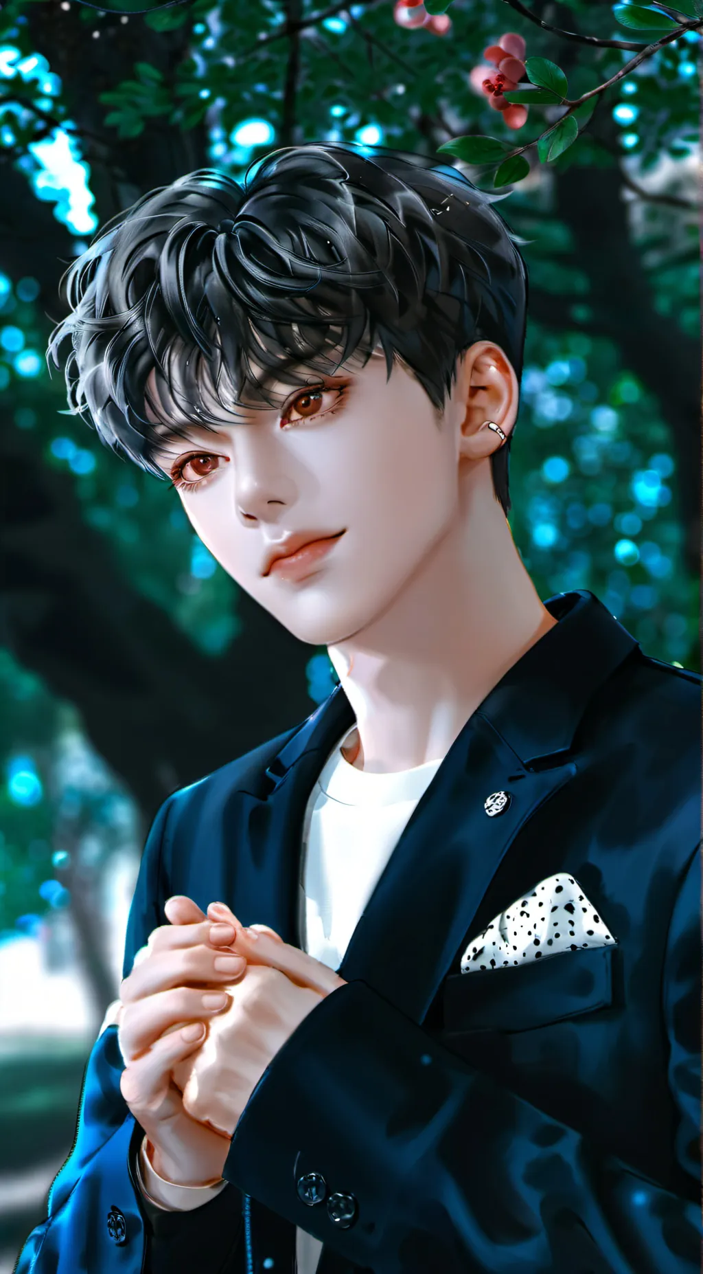 ai character: Junkook Bts background