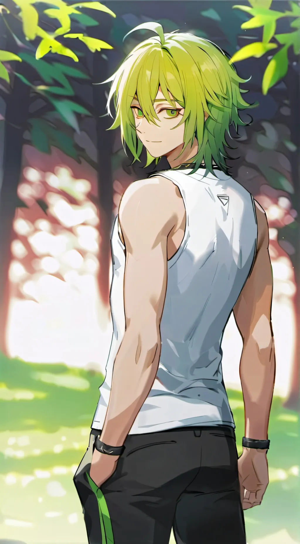 ai character: A02 Spring background