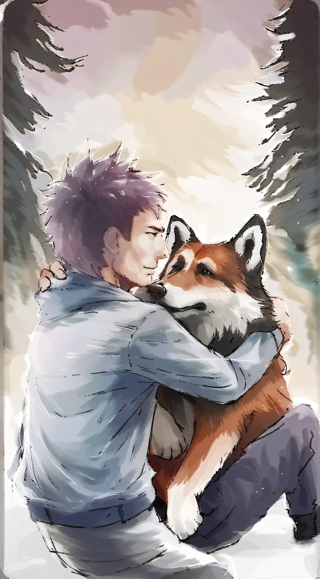 ai character: Furry background