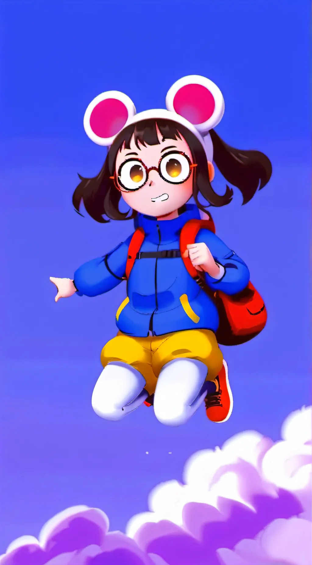 ai character: Mouse Pomni background