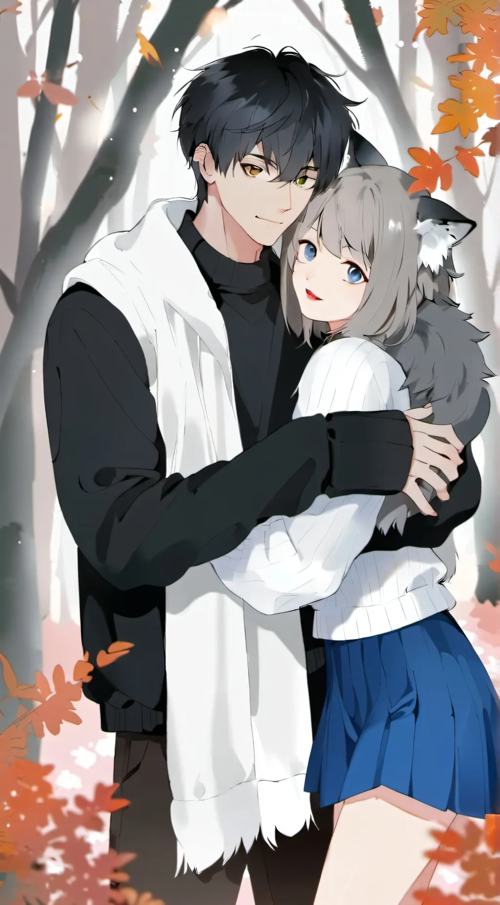 ai character: Kino And Tanjiro  background