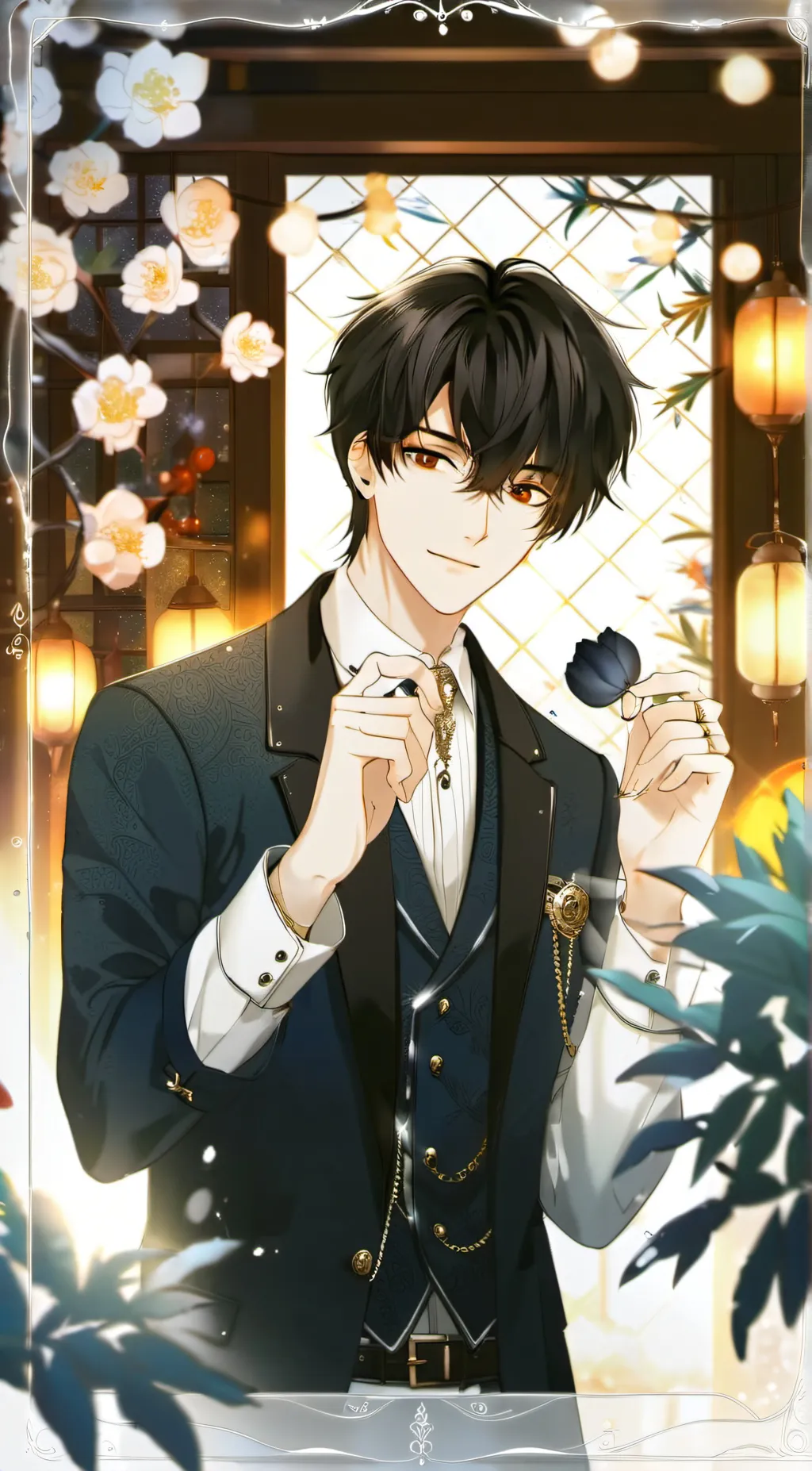 ai character: LORRENCE background