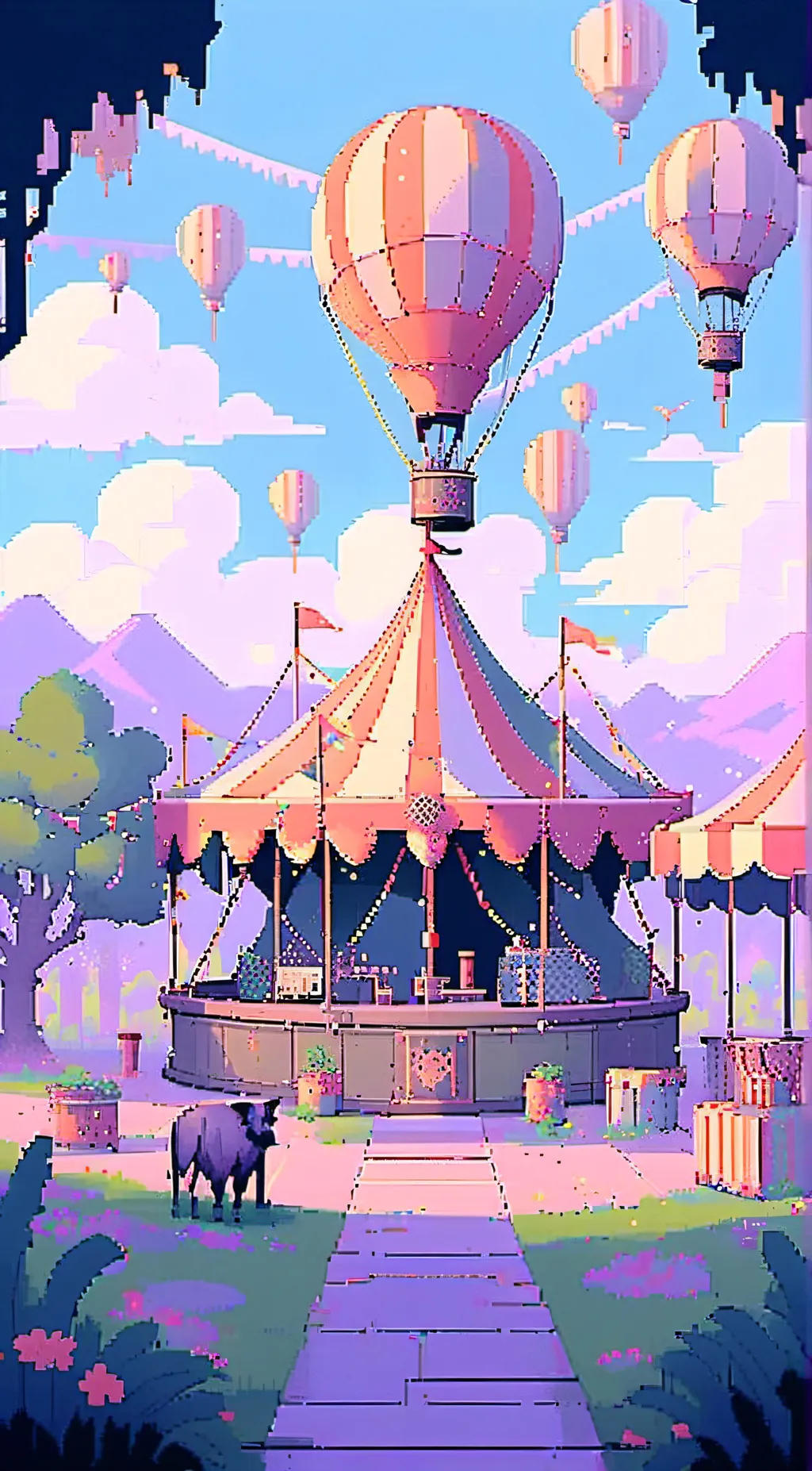 ai character: glitch in TADC background