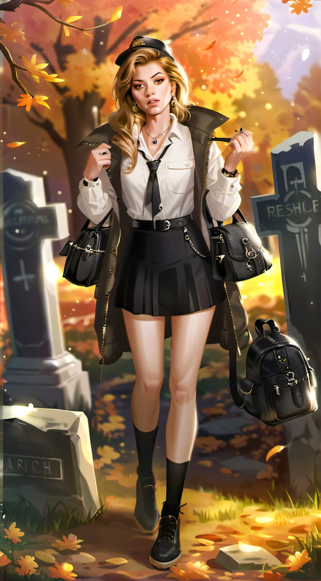 ai character: Athena  background