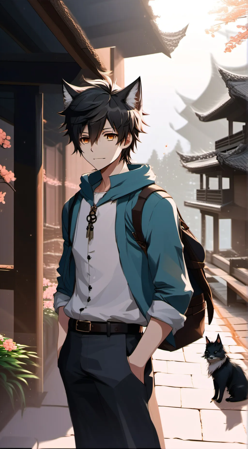 ai character: Damien 🙂😉 background