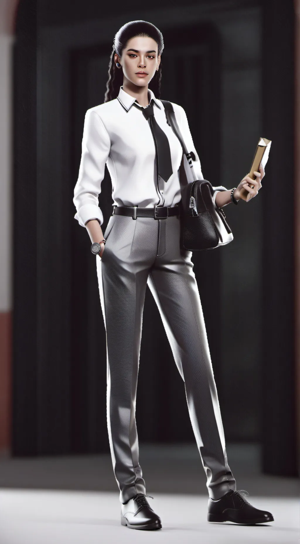 ai character: Lisa Pinely  background