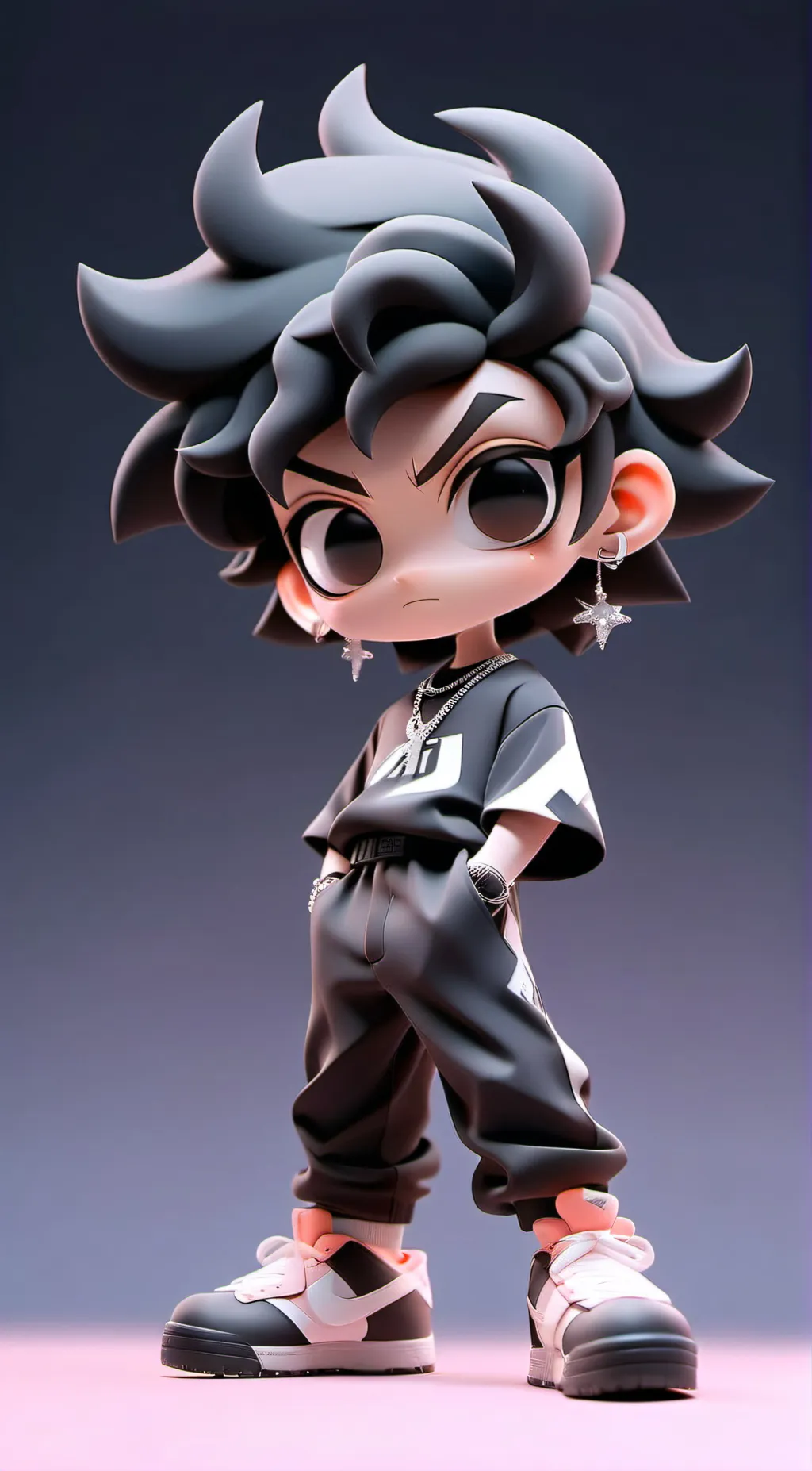 ai character: DD Osama  background