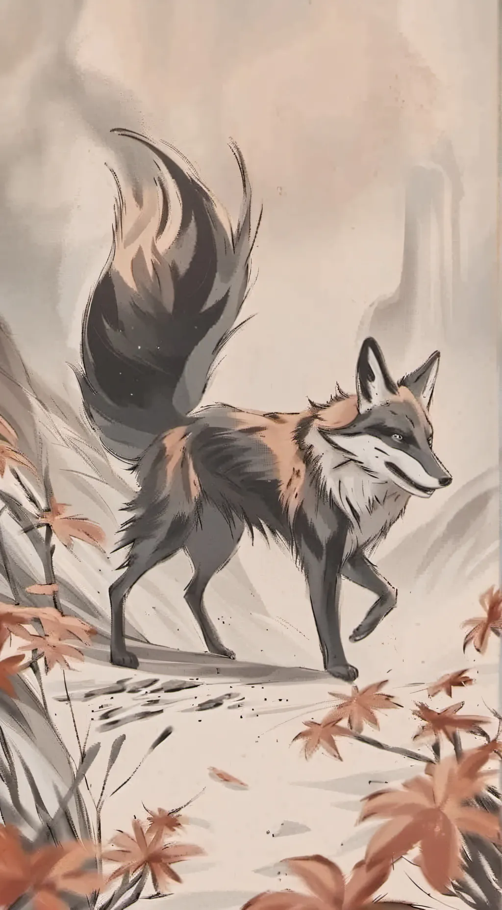 ai character: fox background