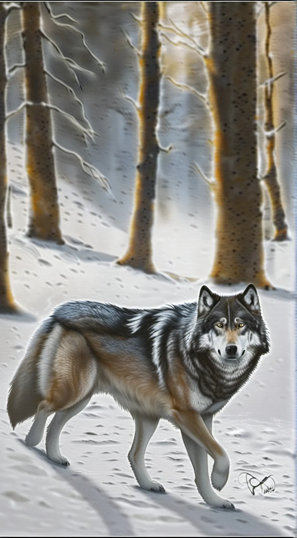 ai character: Wolf background