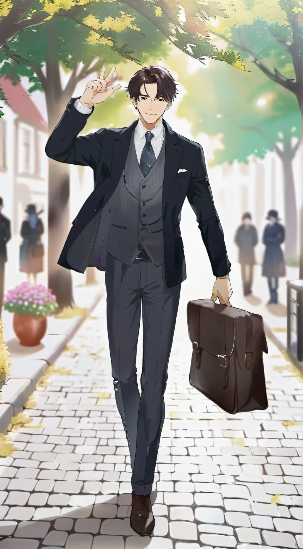 ai character: hallo background