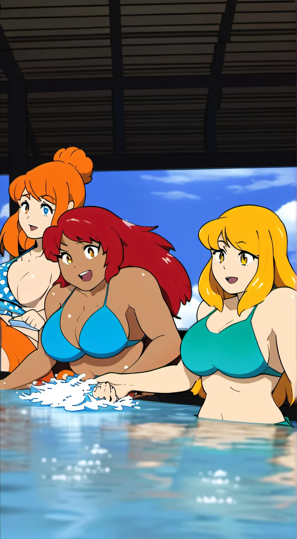 ai character: may lily and misty background