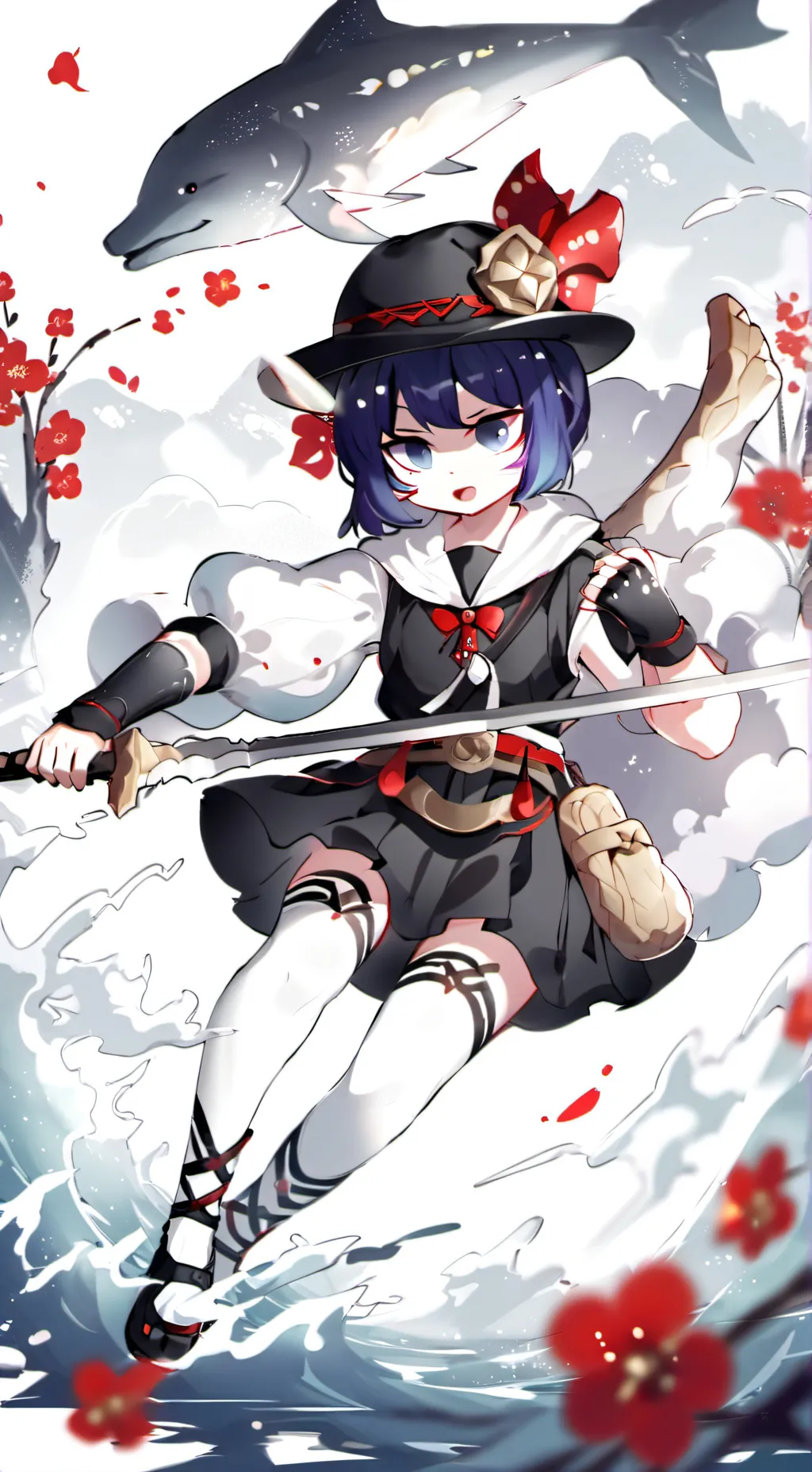 ai character: Sakura background