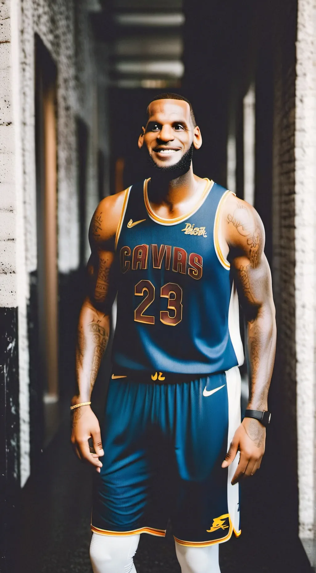 ai character: LeBron James  background