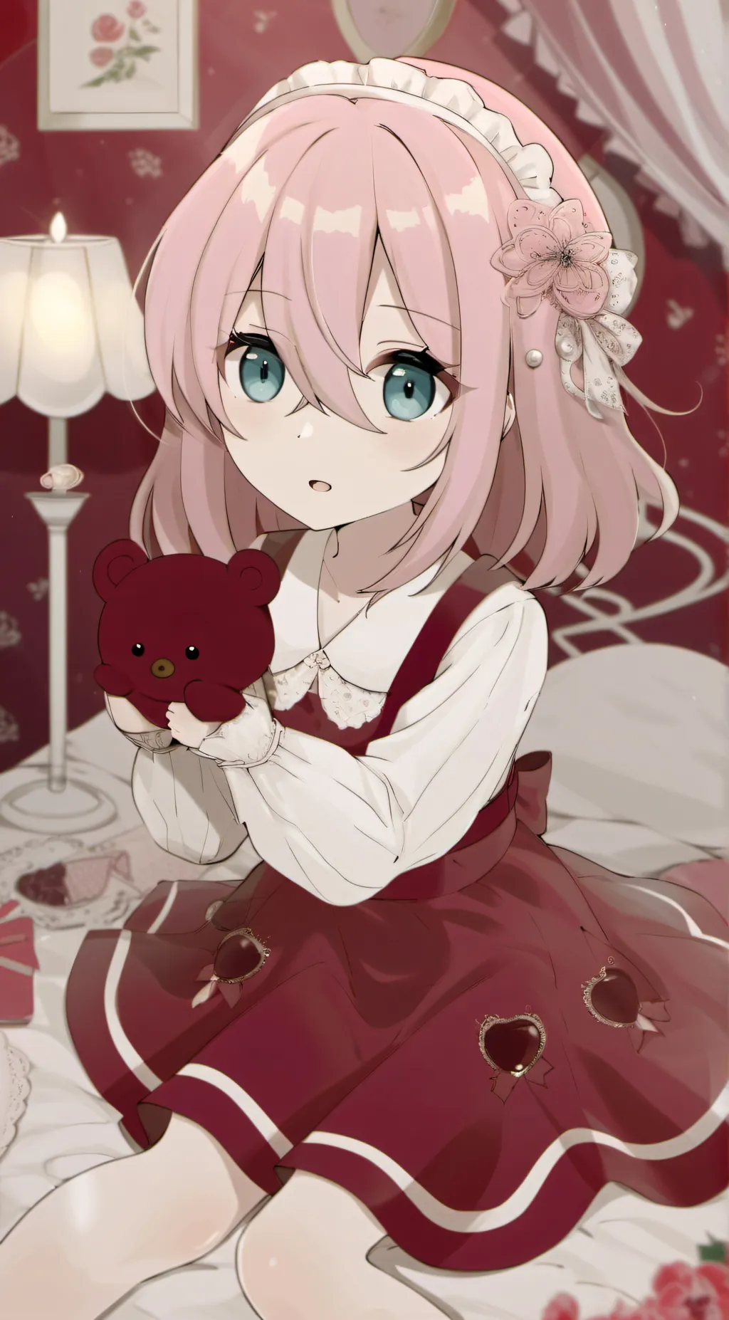 ai character: velvet background