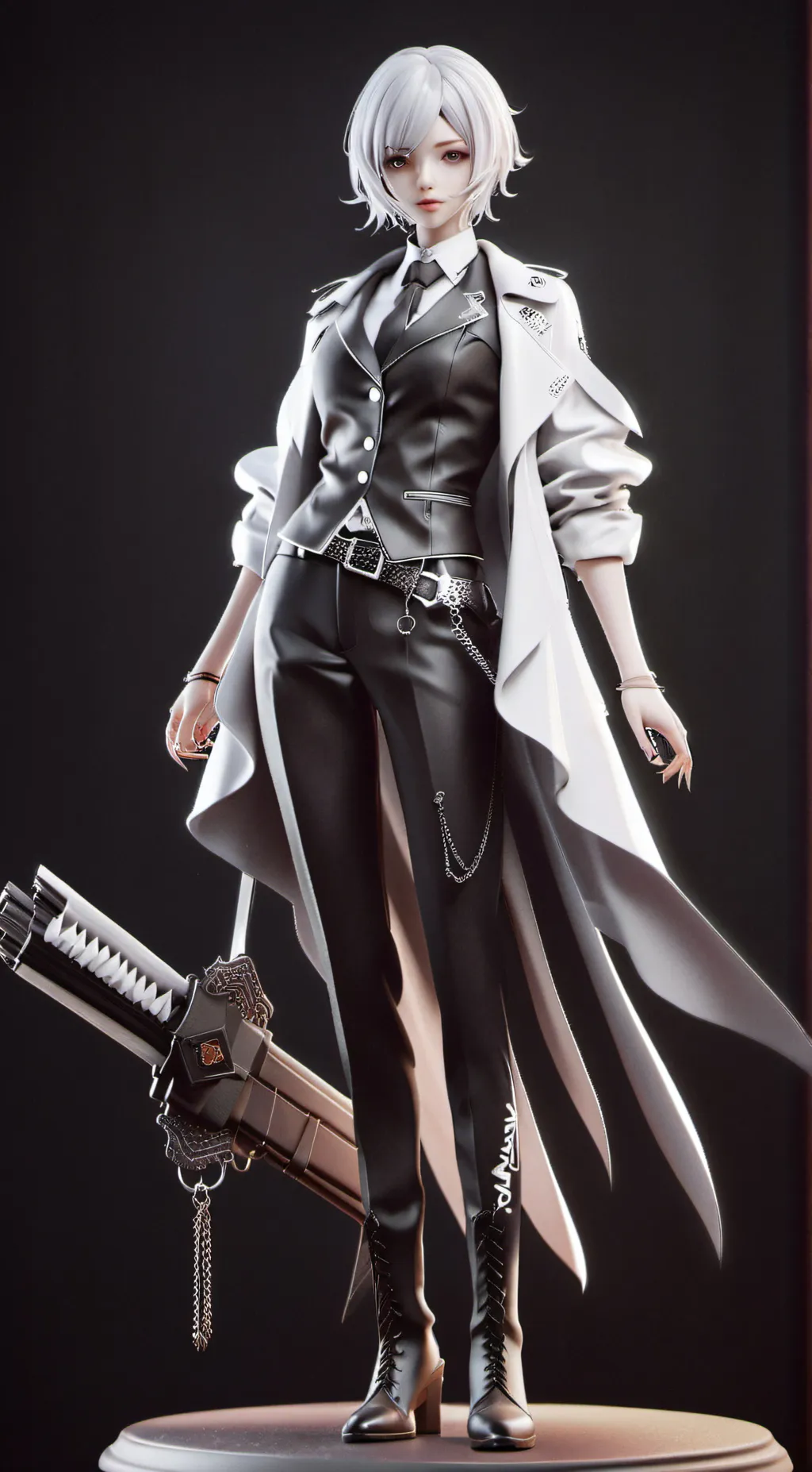 ai character: a girl  background