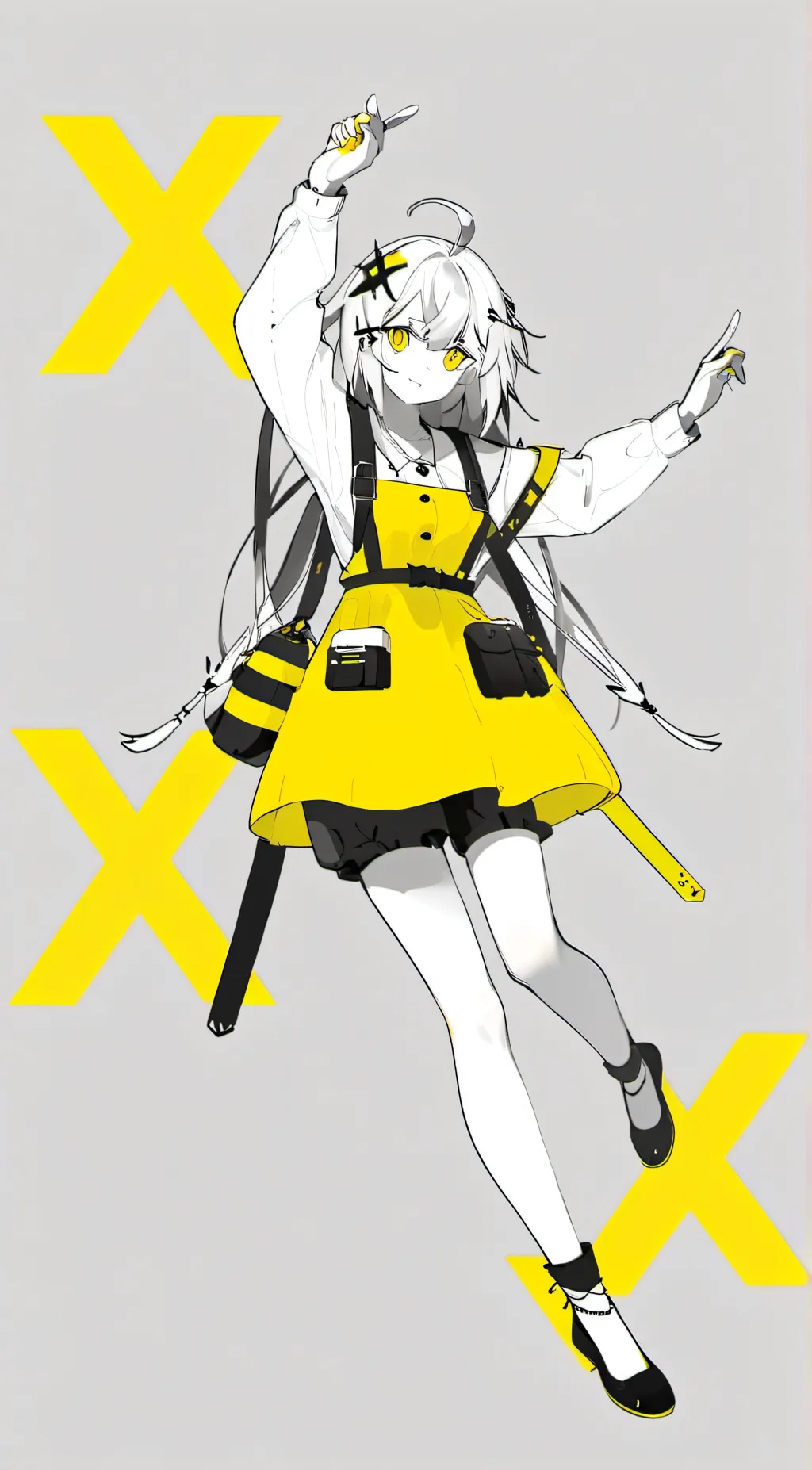 ai character: 💛X💛 background