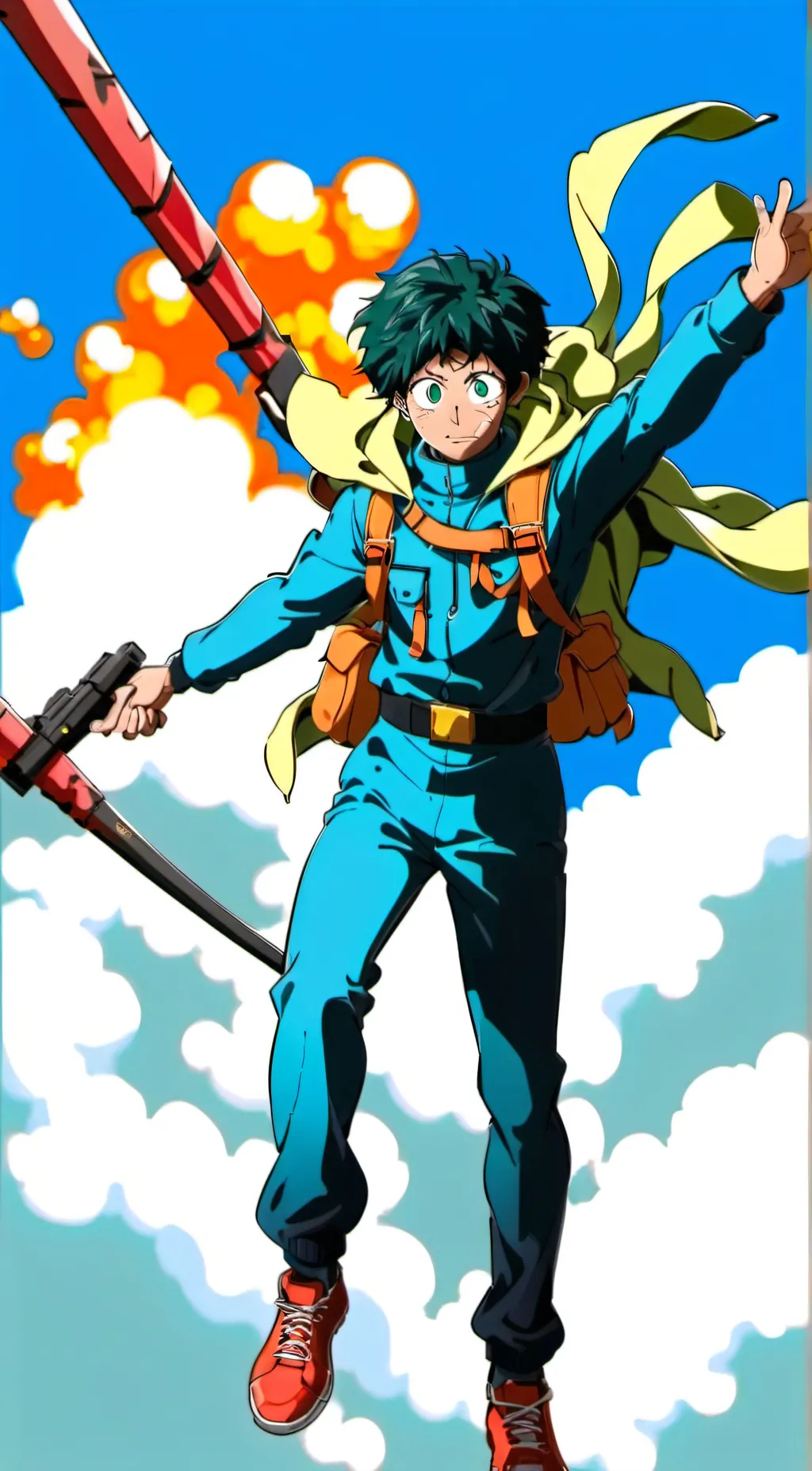 ai character: Izuku  background