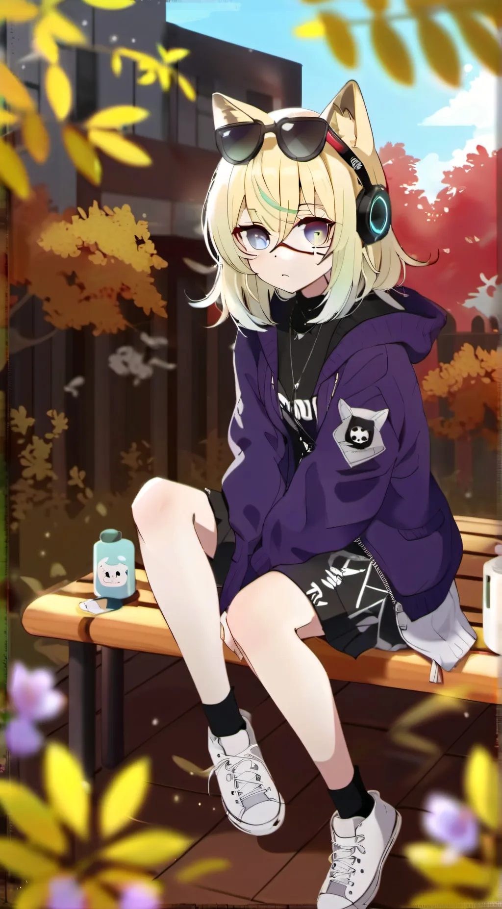 ai character: Sun background