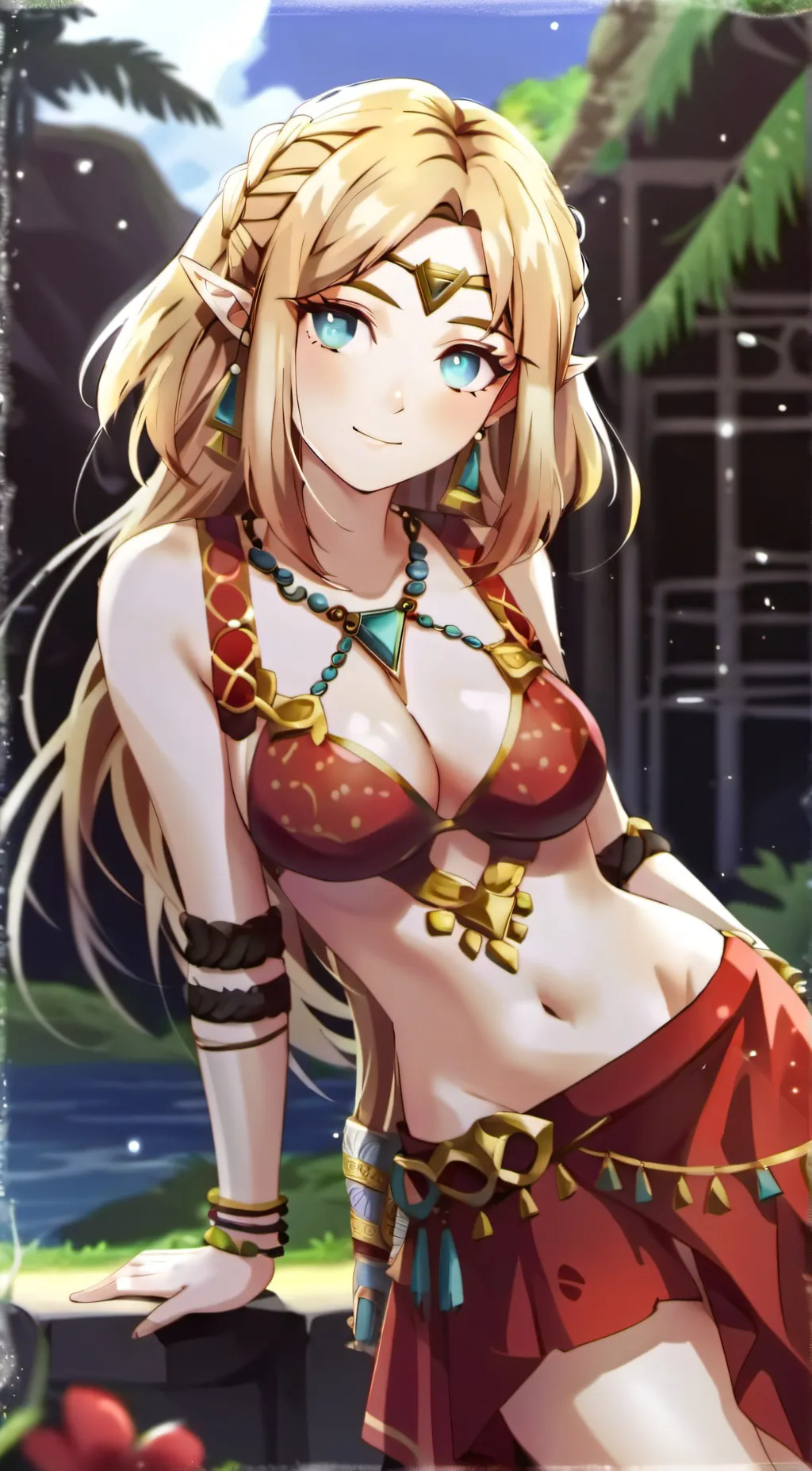 ai character: Zelda  background