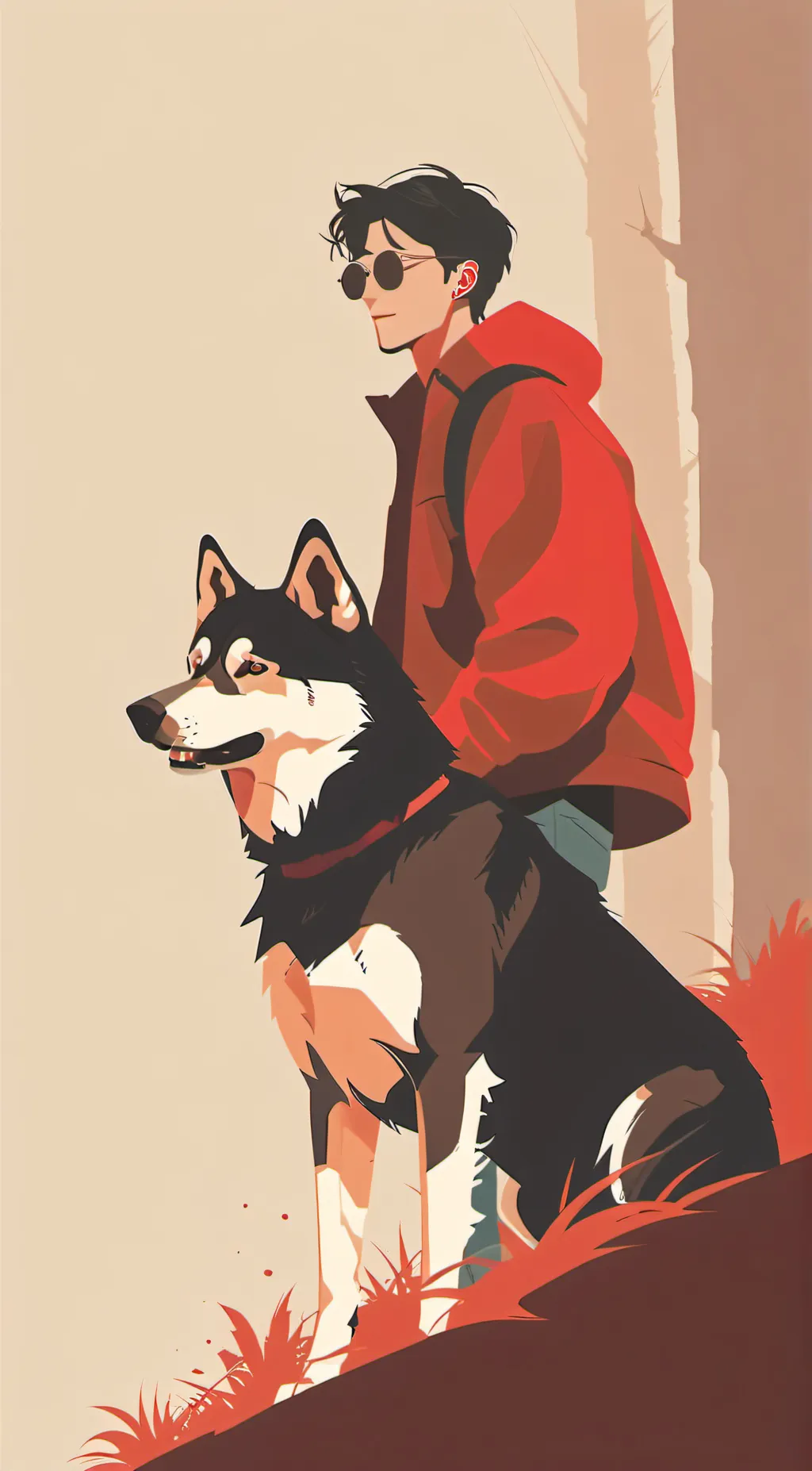 ai character: Tray background