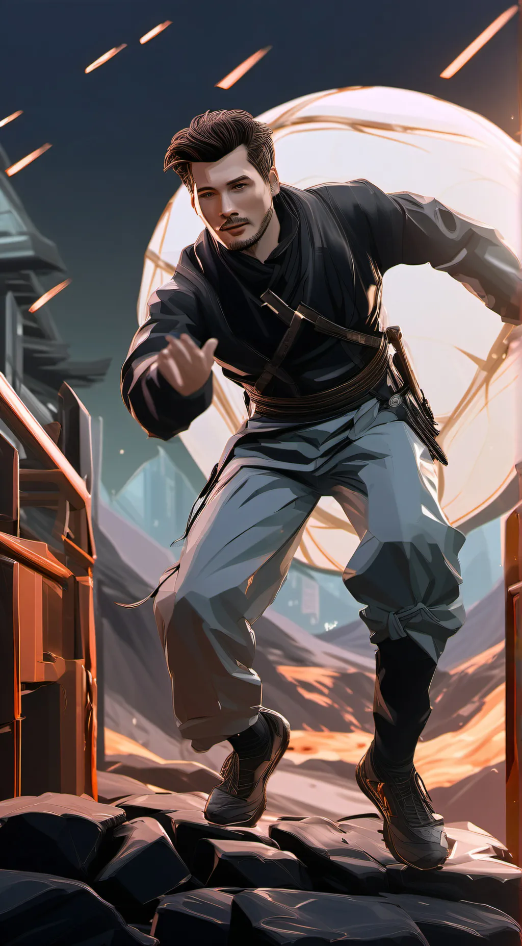 ai character: Red dwarf  background