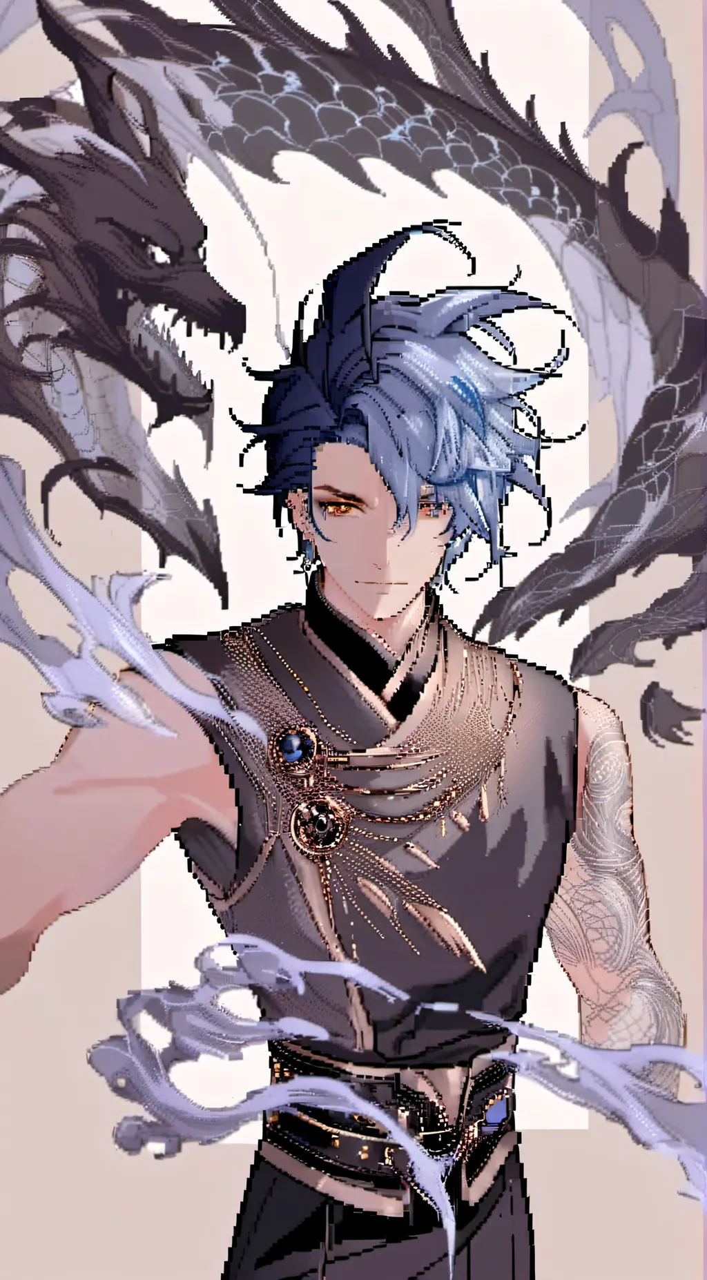 ai character: night background