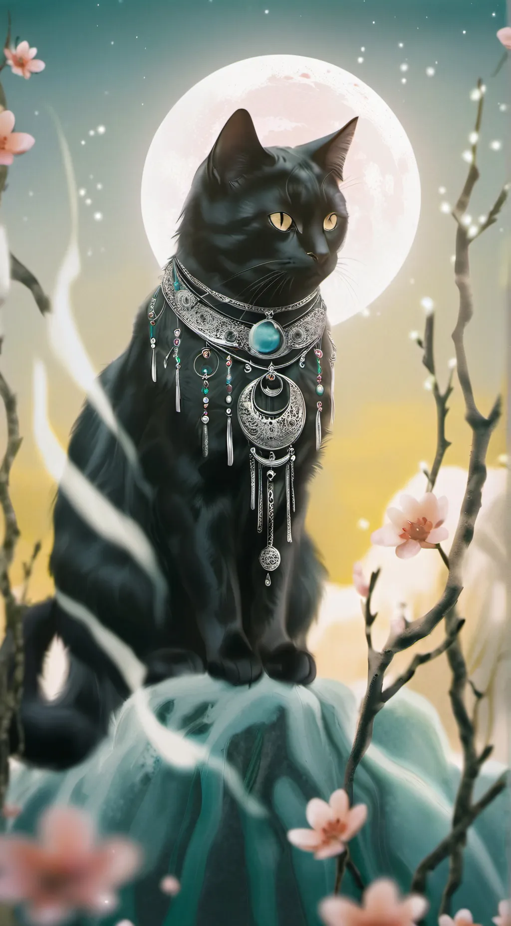 ai character: smiling criters background