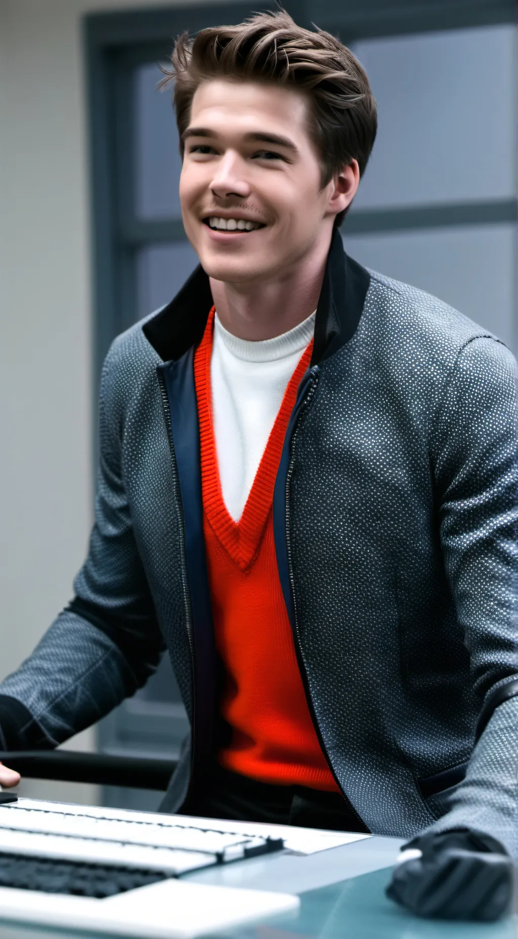 ai character: Sebastian  background