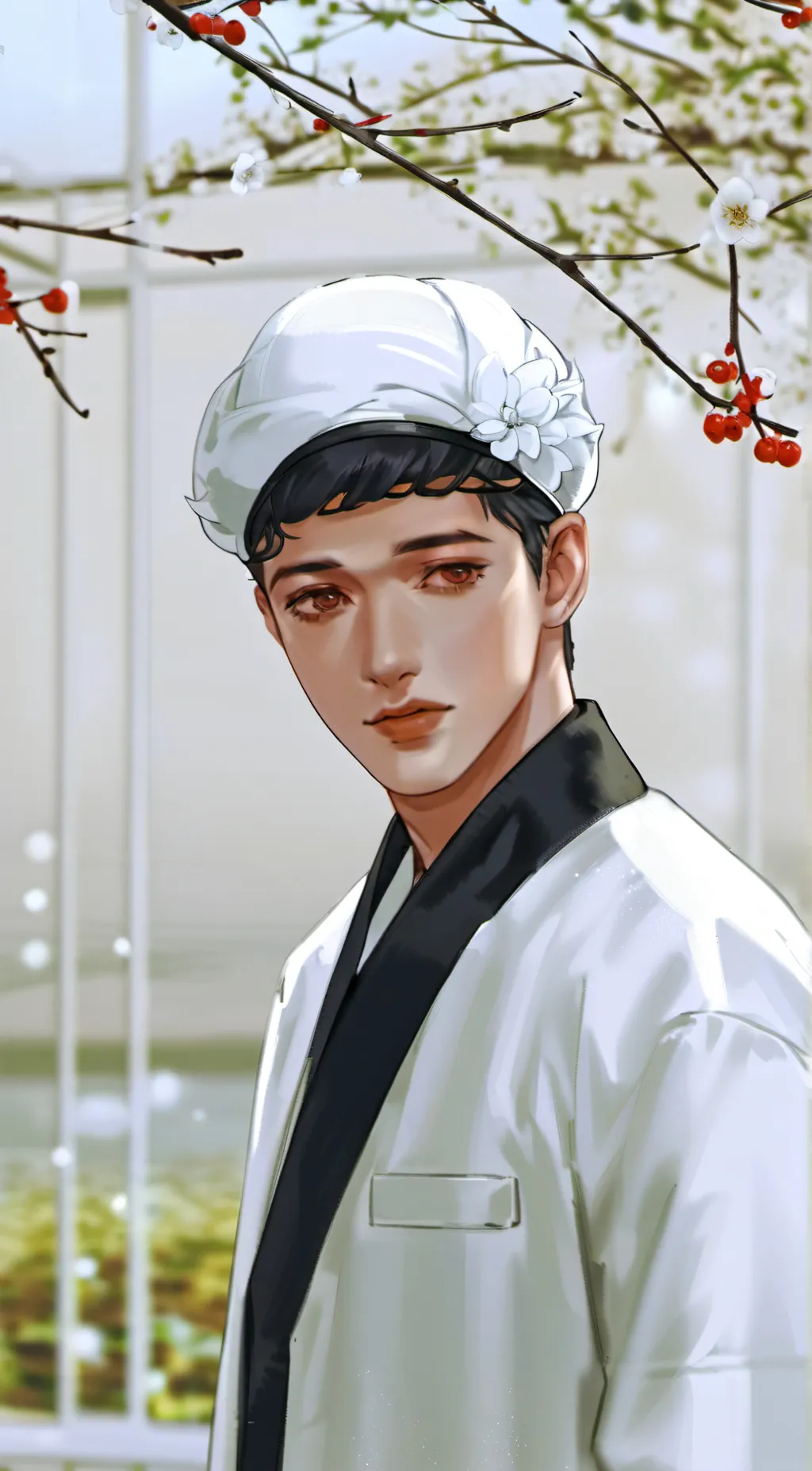 ai character: milk man background