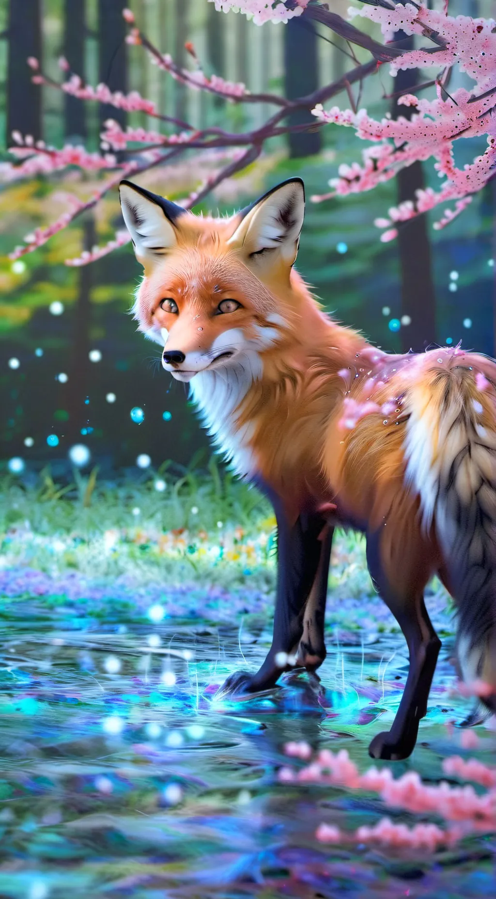 ai character: foxy background