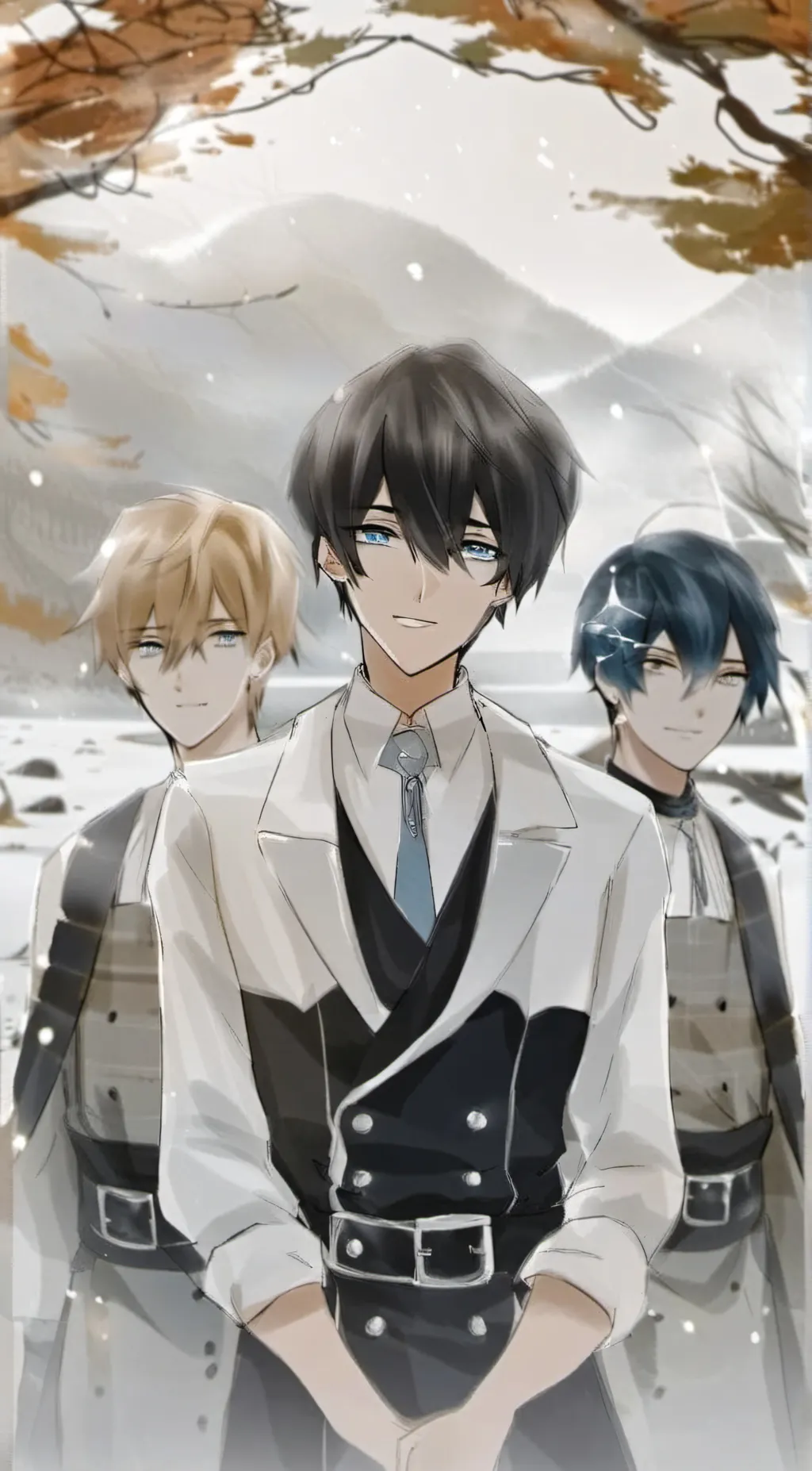 ai character: Mike. Aaron danlie background