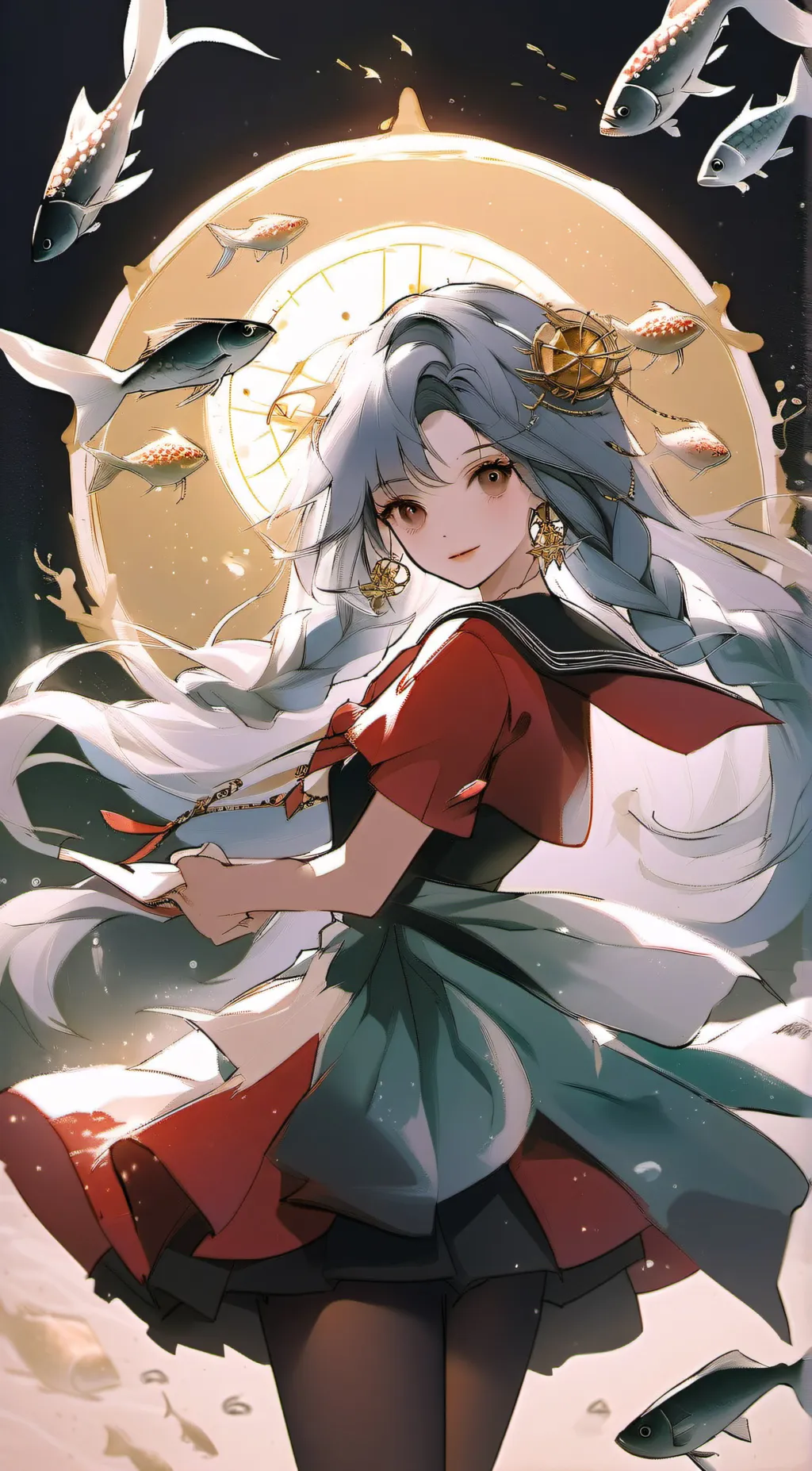 ai character: Pisces  background