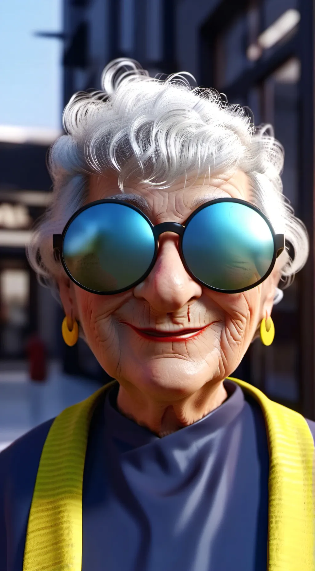 ai character: Quirky Grandma Kay background
