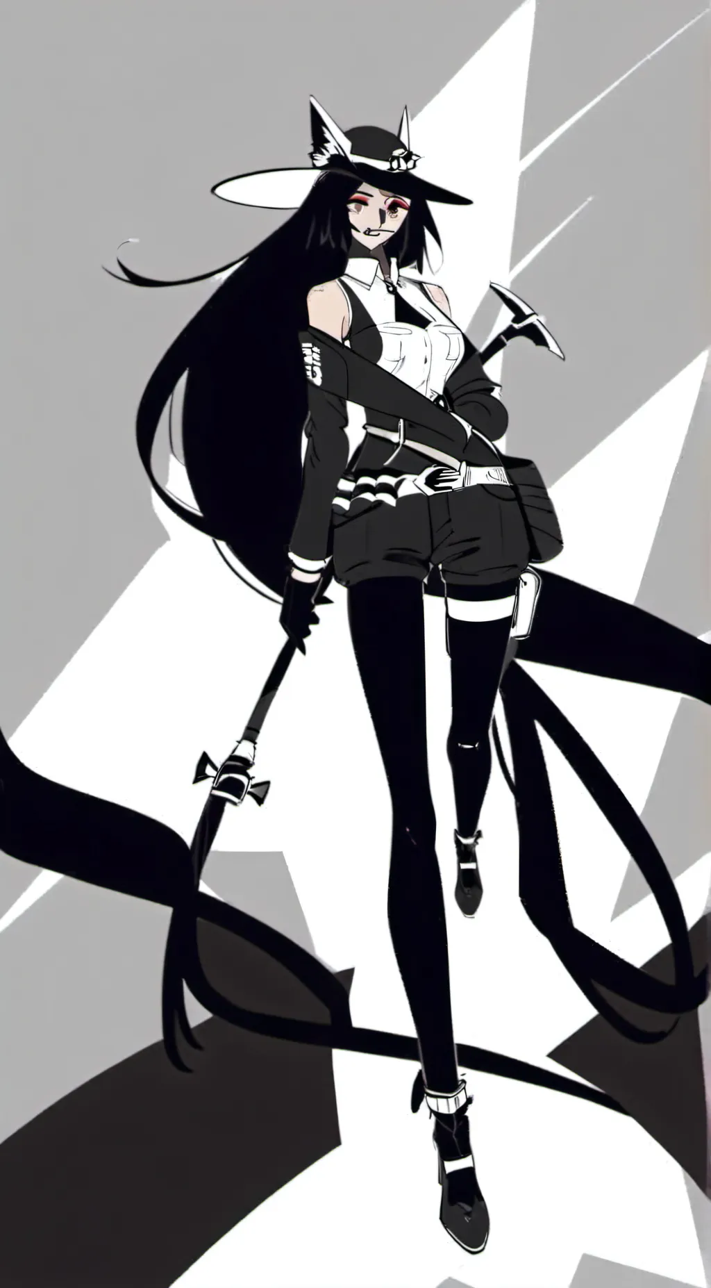 ai character: miss circle×sasha background