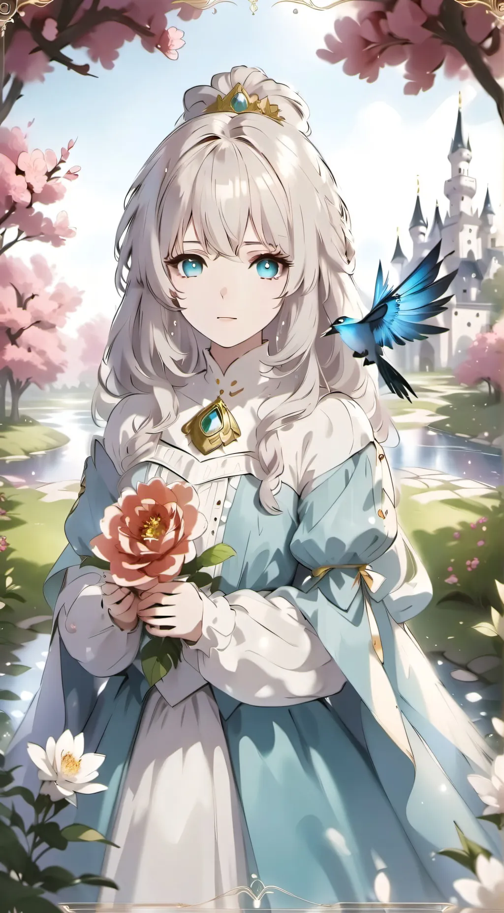 ai character: crystal  background