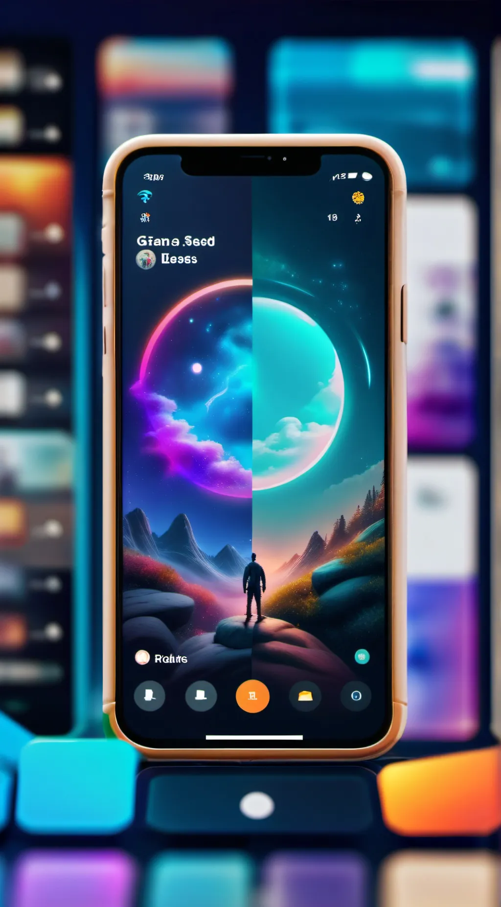 ai character: Ayame’s i phone  background