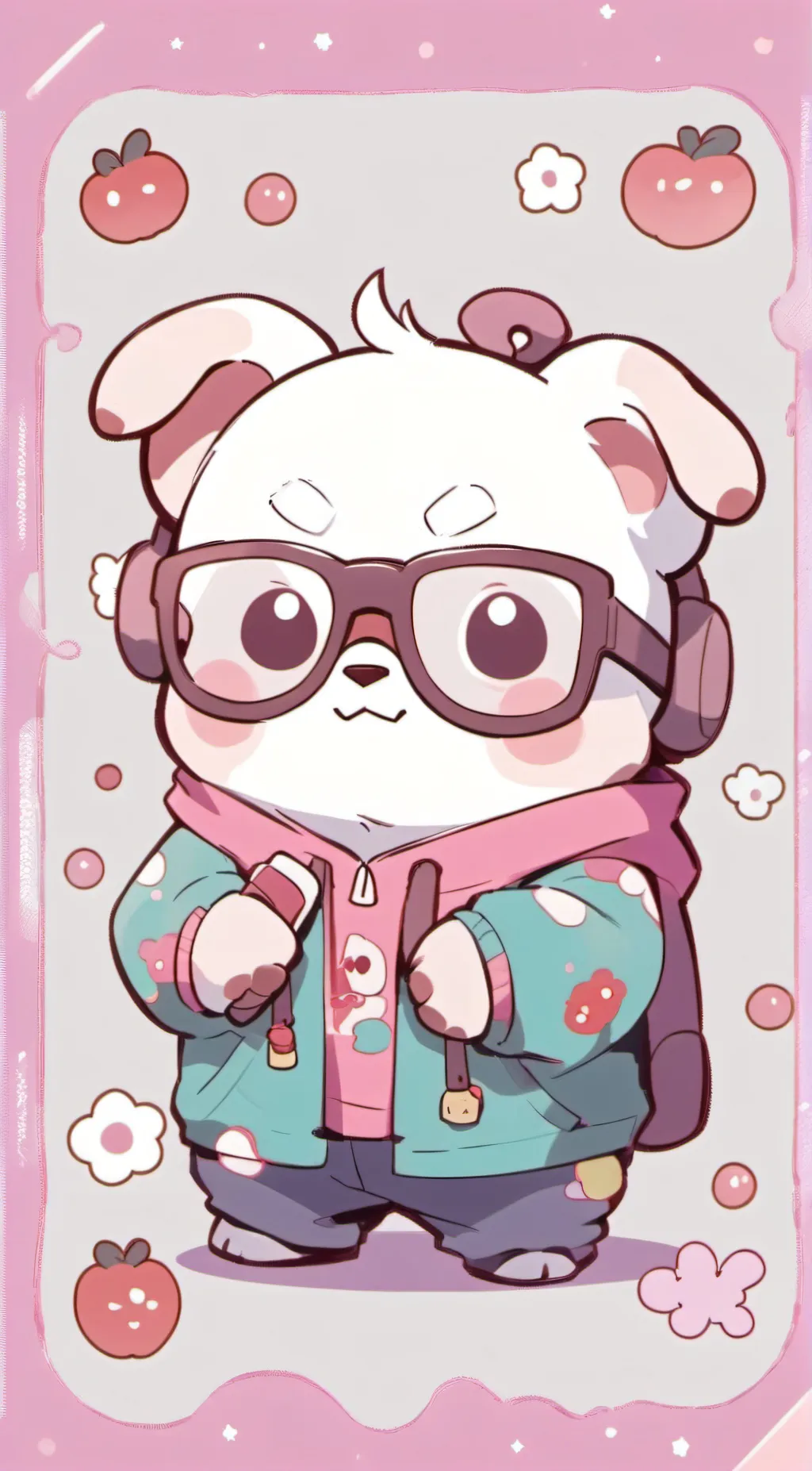 ai character: Smiling critters  background