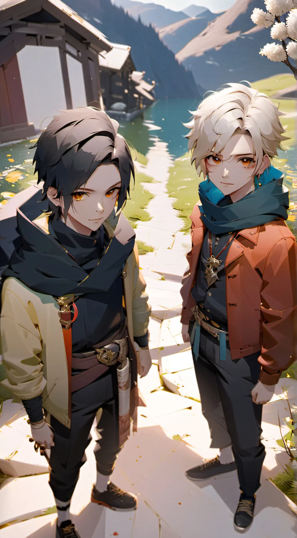 ai character: Zach and Jake  background