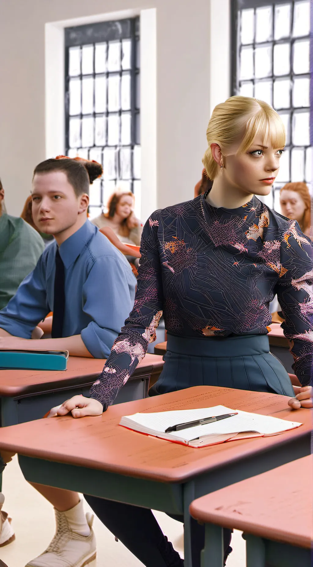 ai character: gwen stacy background